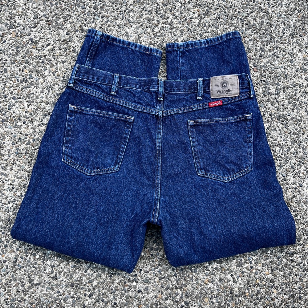 Wrangler Men’s Premium Regular Fit Blue Jeans Red Tab Size 40 x 30